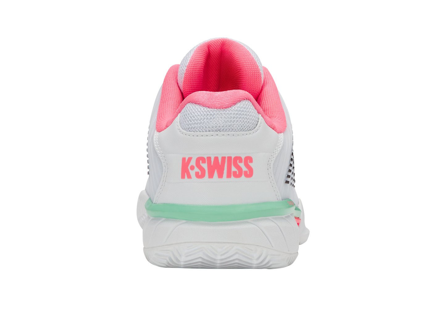 K-Swiss Women's Shoes Hypercourt Express 2 Clay | White/Neon Pastel Pink/Black