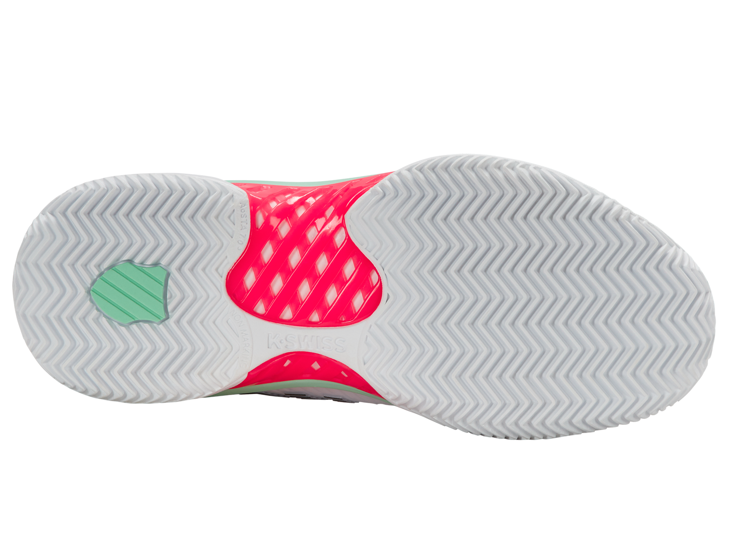 K-Swiss Women's Shoes Hypercourt Express 2 Clay | White/Neon Pastel Pink/Black