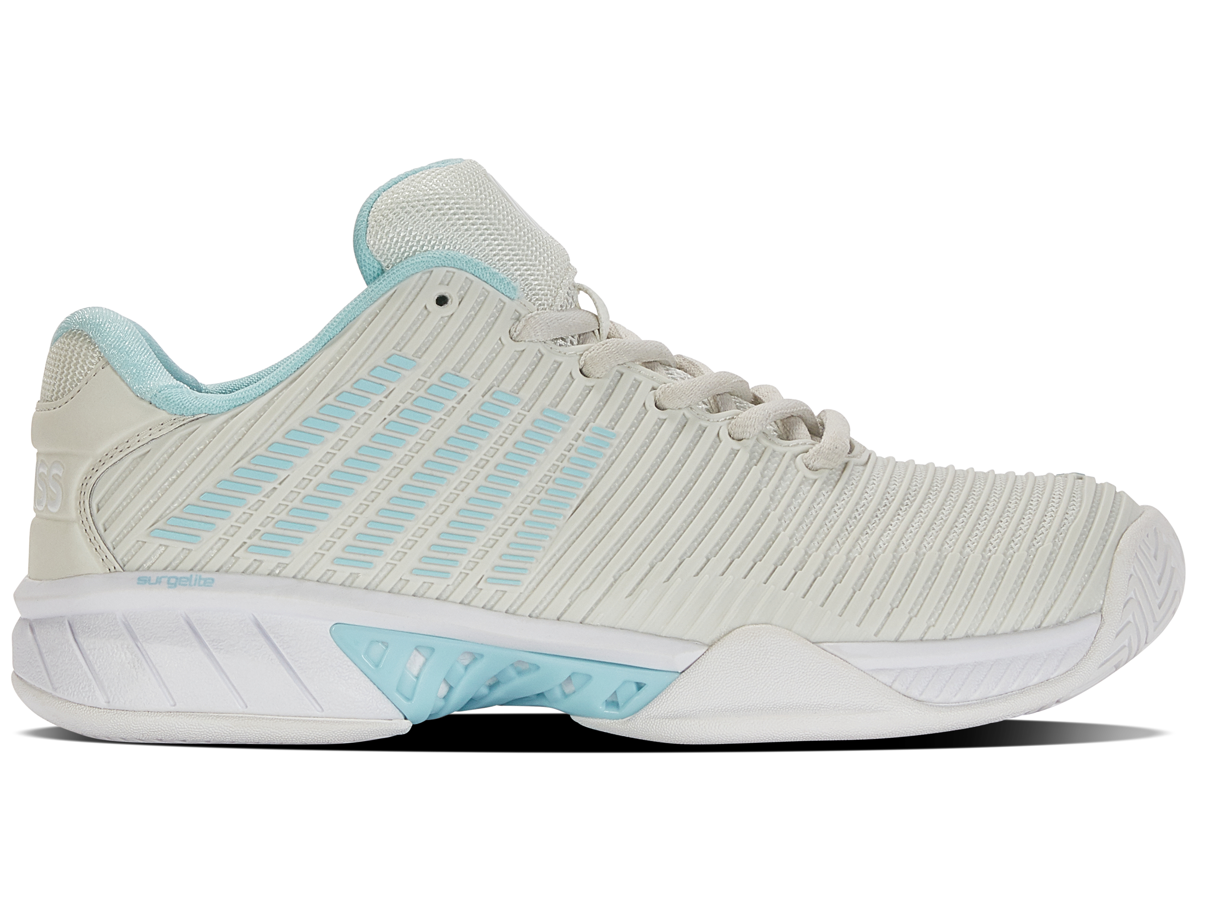 K-Swiss Women's Shoes Hypercourt Express 2-Wide | Gray/Wht/Bluglw
