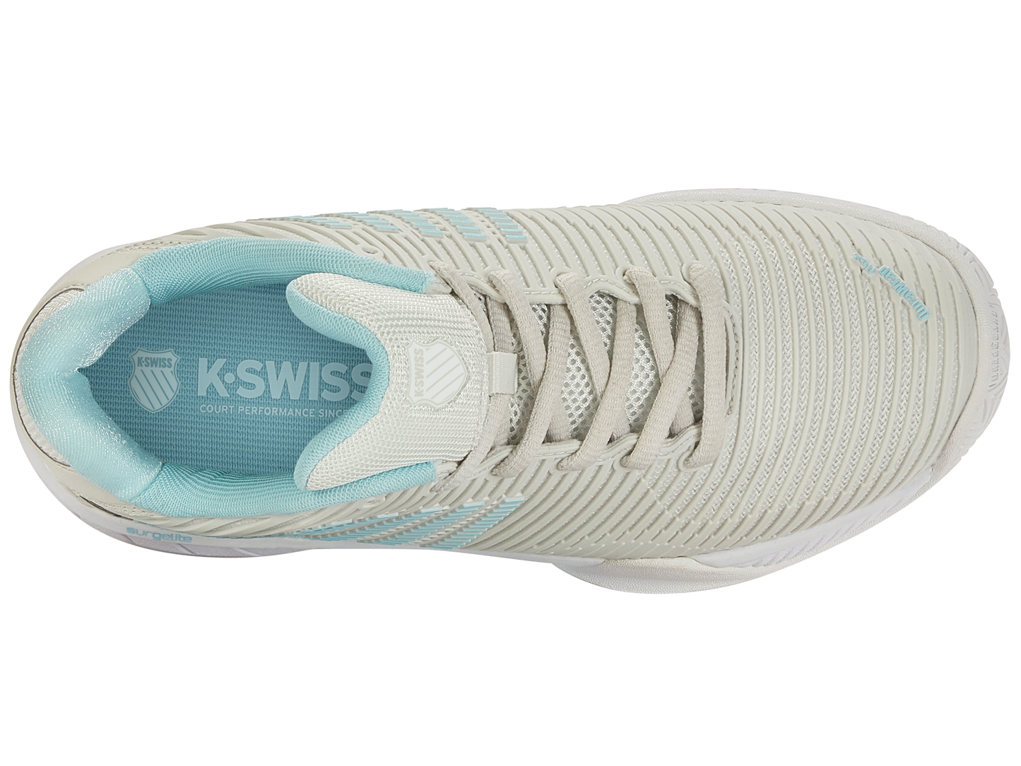 K-Swiss Women's Shoes Hypercourt Express 2-Wide | Gray/Wht/Bluglw