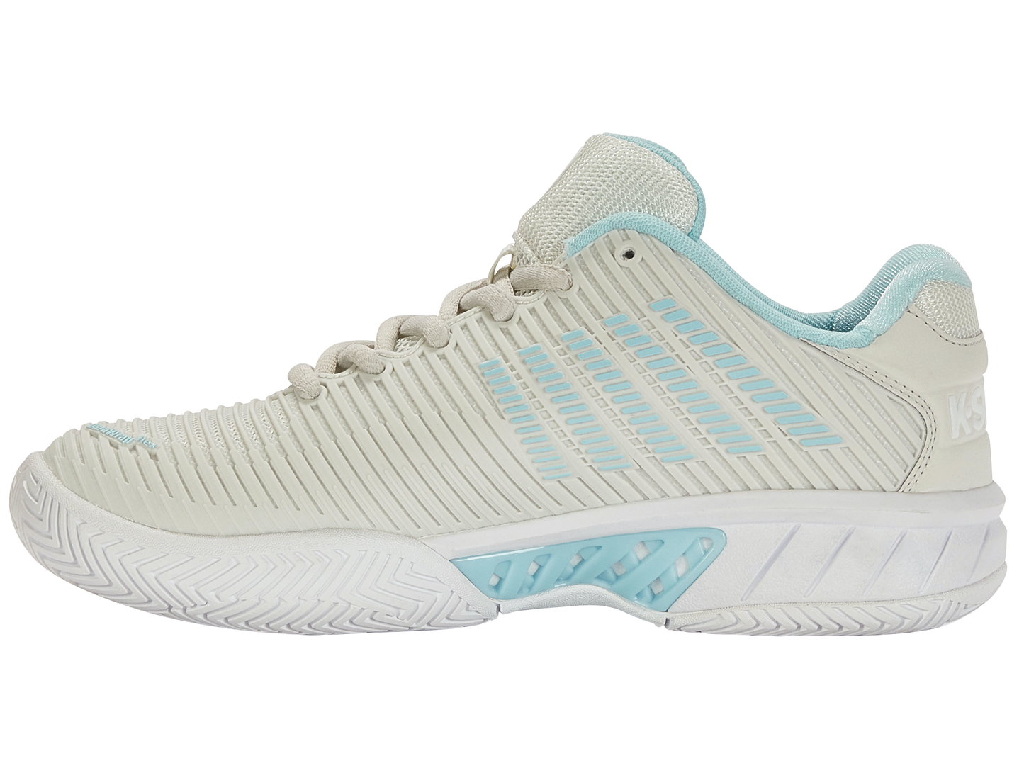 K-Swiss Women's Shoes Hypercourt Express 2-Wide | Gray/Wht/Bluglw