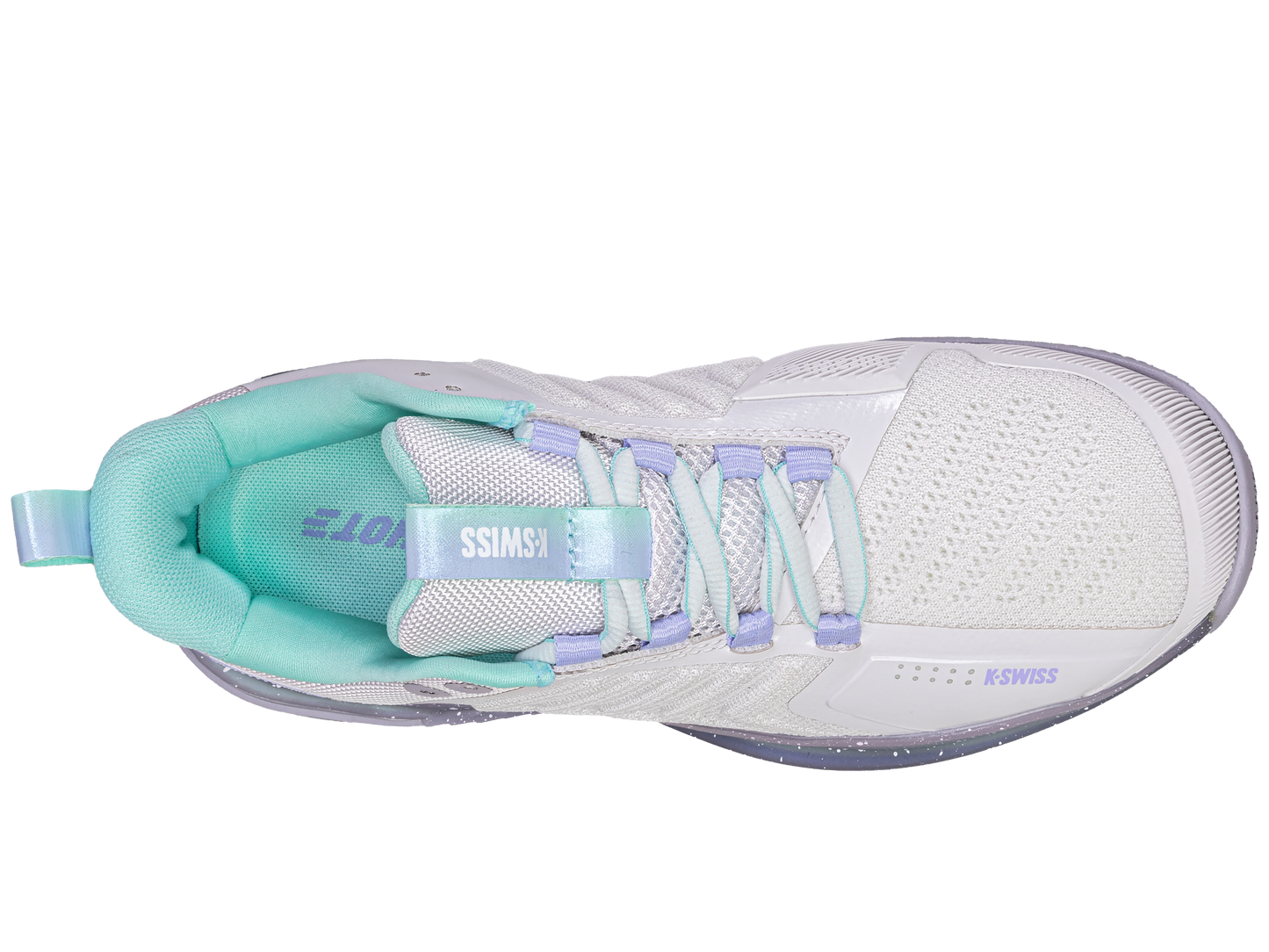 K-Swiss Women's Shoes Ultrashot 3 | Nimbus Cloud/Lilac Gray/Neon Purple