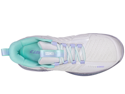 K-Swiss Women's Shoes Ultrashot 3 | Nimbus Cloud/Lilac Gray/Neon Purple