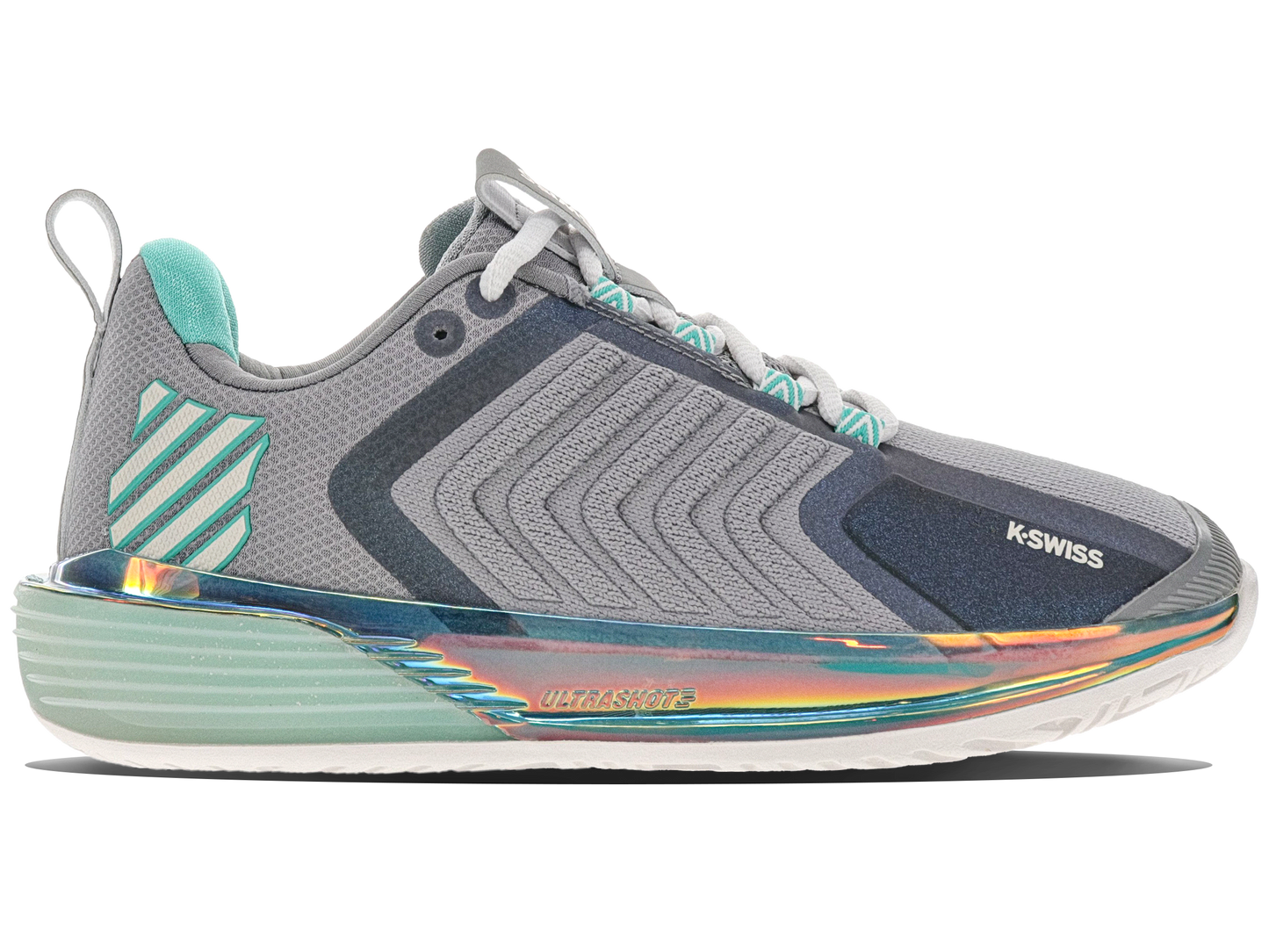 K-Swiss Women's Shoes Ultrashot 3 | Alloy/Brilliant White/ Turquoise