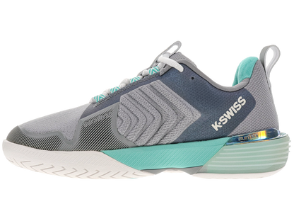 K-Swiss Women's Shoes Ultrashot 3 | Alloy/Brilliant White/ Turquoise