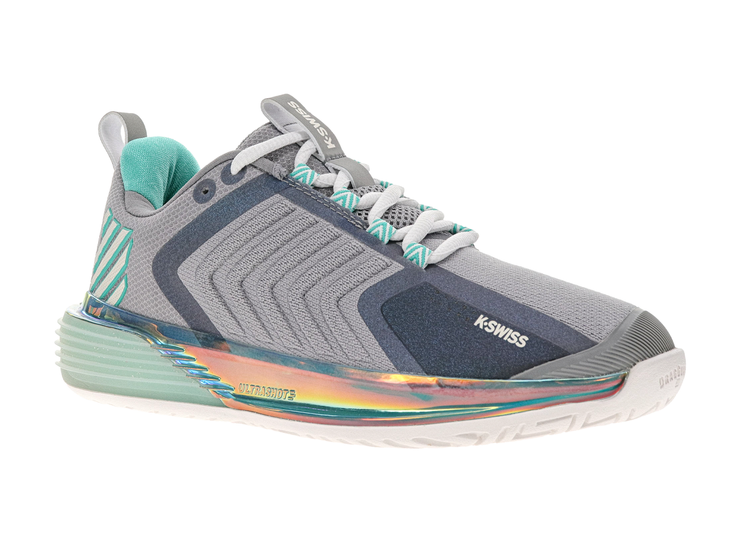 K-Swiss Women's Shoes Ultrashot 3 | Alloy/Brilliant White/ Turquoise