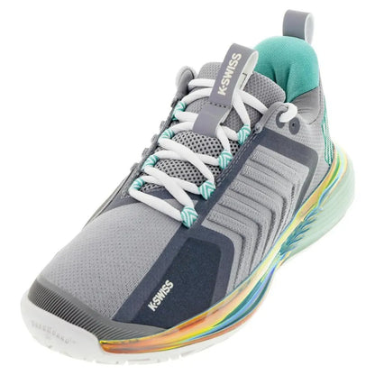 Women's Ultrashot 3 LE Tennis Shoes Alloy and Brilliant White-Footwear-K-Swiss-96988-092F22-x-7-[Sku]-Tennis Express