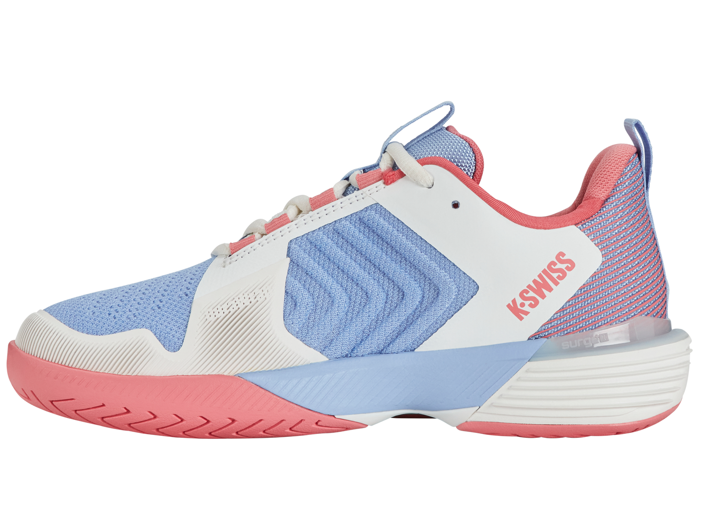 K-Swiss Women's Shoes Ultrashot 3 | Bright White/Open Air/Strawberry Ice