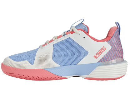 K-Swiss Women's Shoes Ultrashot 3 | Bright White/Open Air/Strawberry Ice