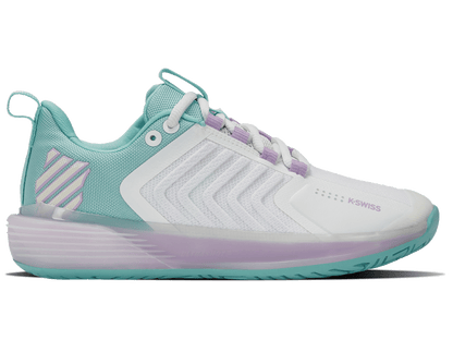 K-Swiss Women's Shoes Ultrashot 3 | Brilliant White/Angel Blue/Sheer Lilac