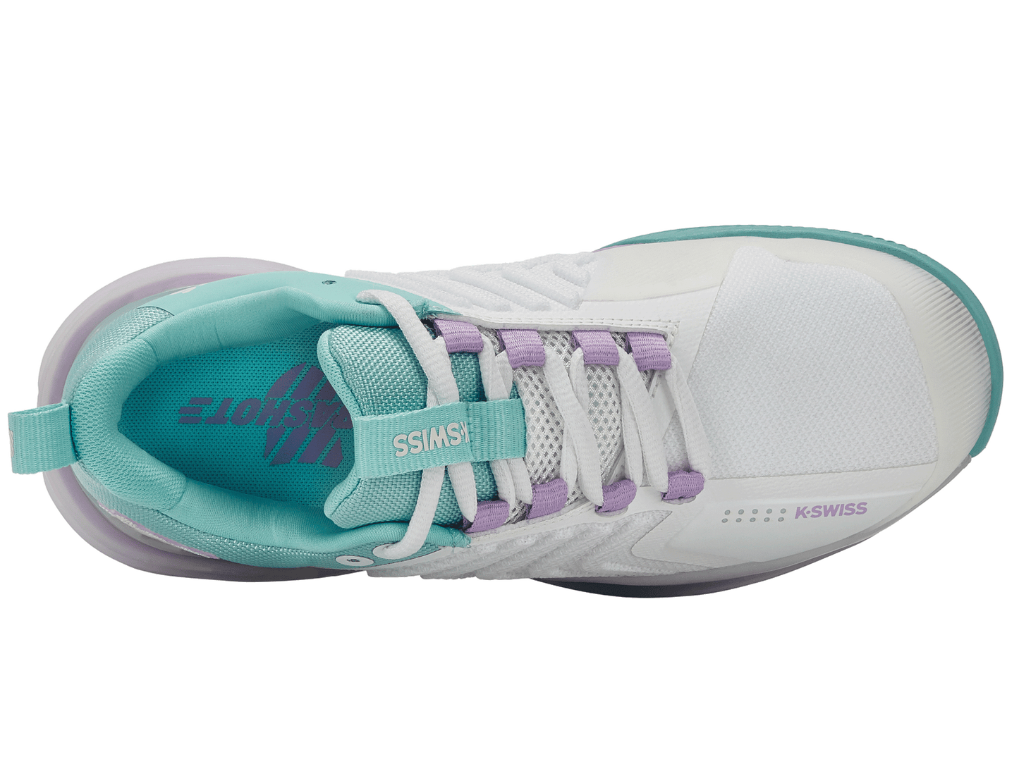 K-Swiss Women's Shoes Ultrashot 3 | Brilliant White/Angel Blue/Sheer Lilac
