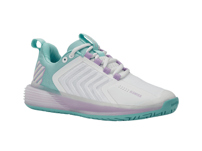 K-Swiss Women's Shoes Ultrashot 3 | Brilliant White/Angel Blue/Sheer Lilac
