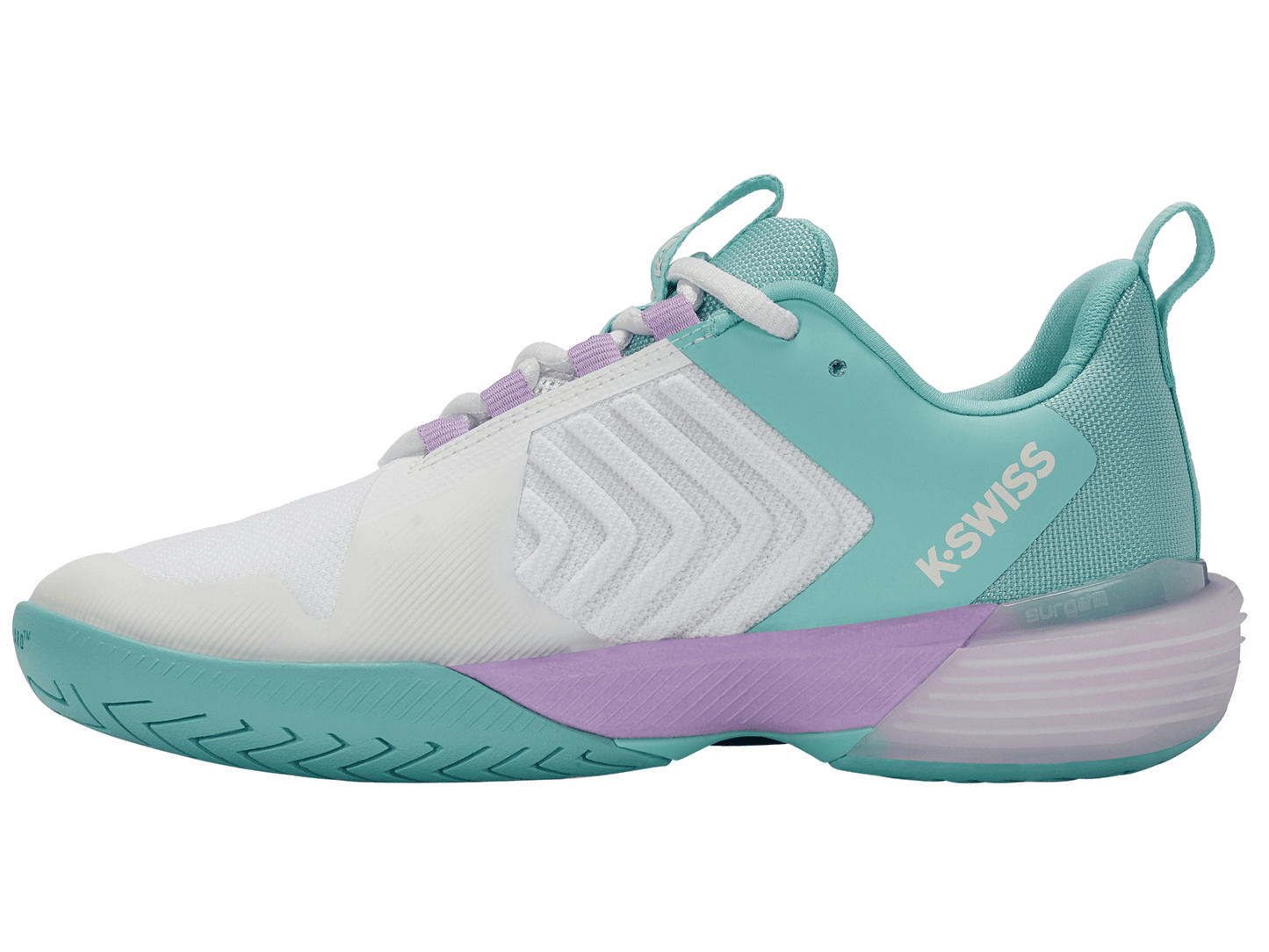 K-Swiss Women's Shoes Ultrashot 3 | Brilliant White/Angel Blue/Sheer Lilac