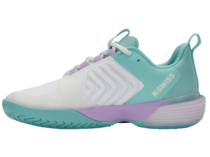 K-Swiss Women's Shoes Ultrashot 3 | Brilliant White/Angel Blue/Sheer Lilac