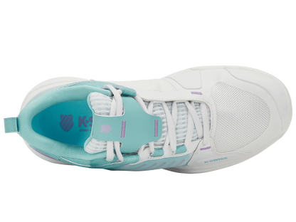 K-Swiss Women's Shoes Ultrashot 3 | Brilliant White/Angel Blue/Sheer Lilac
