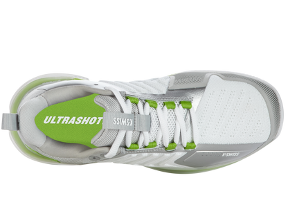 K-Swiss Women's Shoes Ultrashot 3 | White/Gray Violet/Lime Green