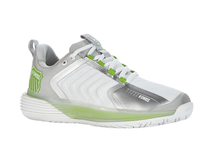 K-Swiss Women's Shoes Ultrashot 3 | White/Gray Violet/Lime Green
