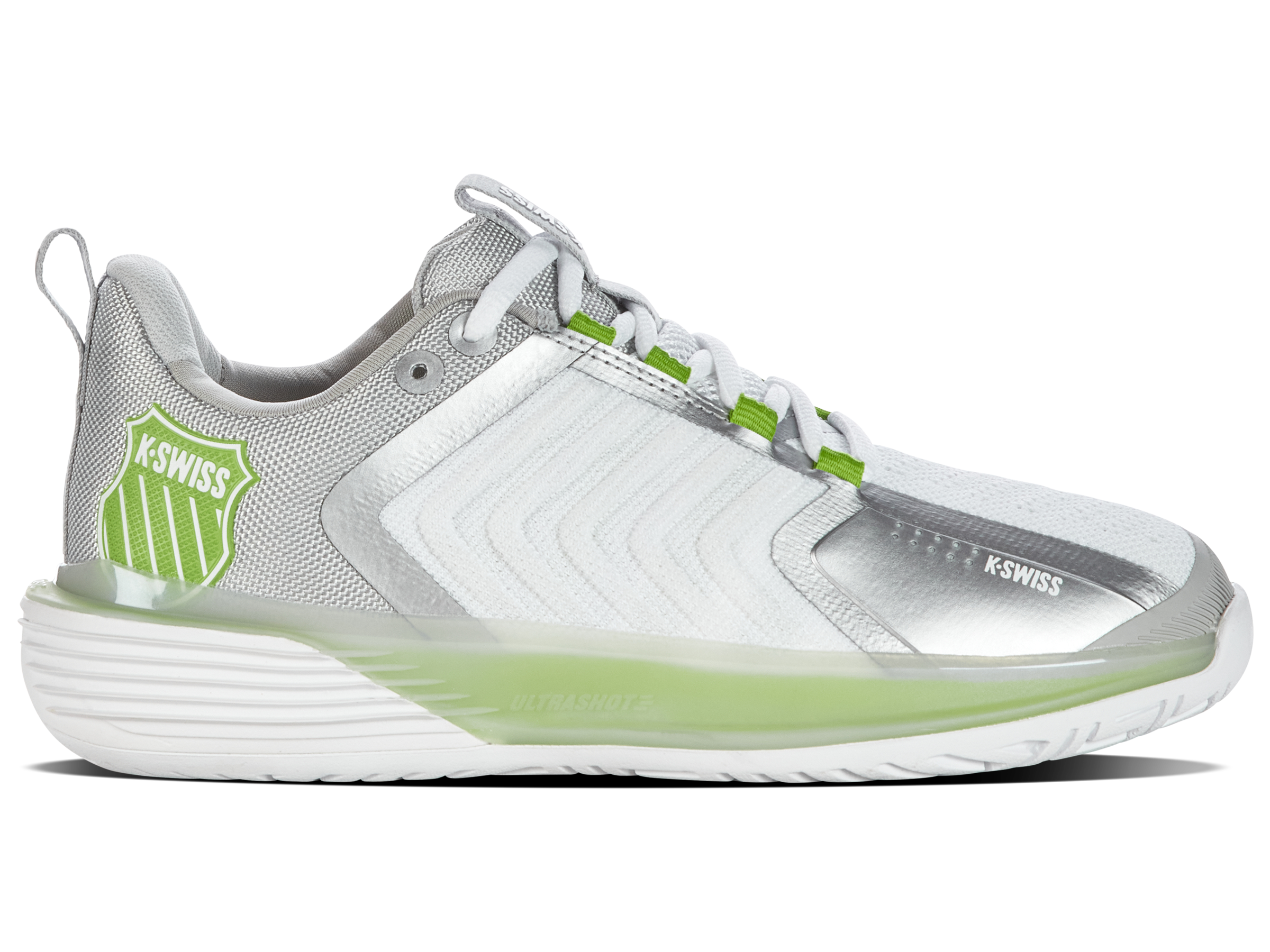 K-Swiss Women's Shoes Ultrashot 3 | White/Gray Violet/Lime Green