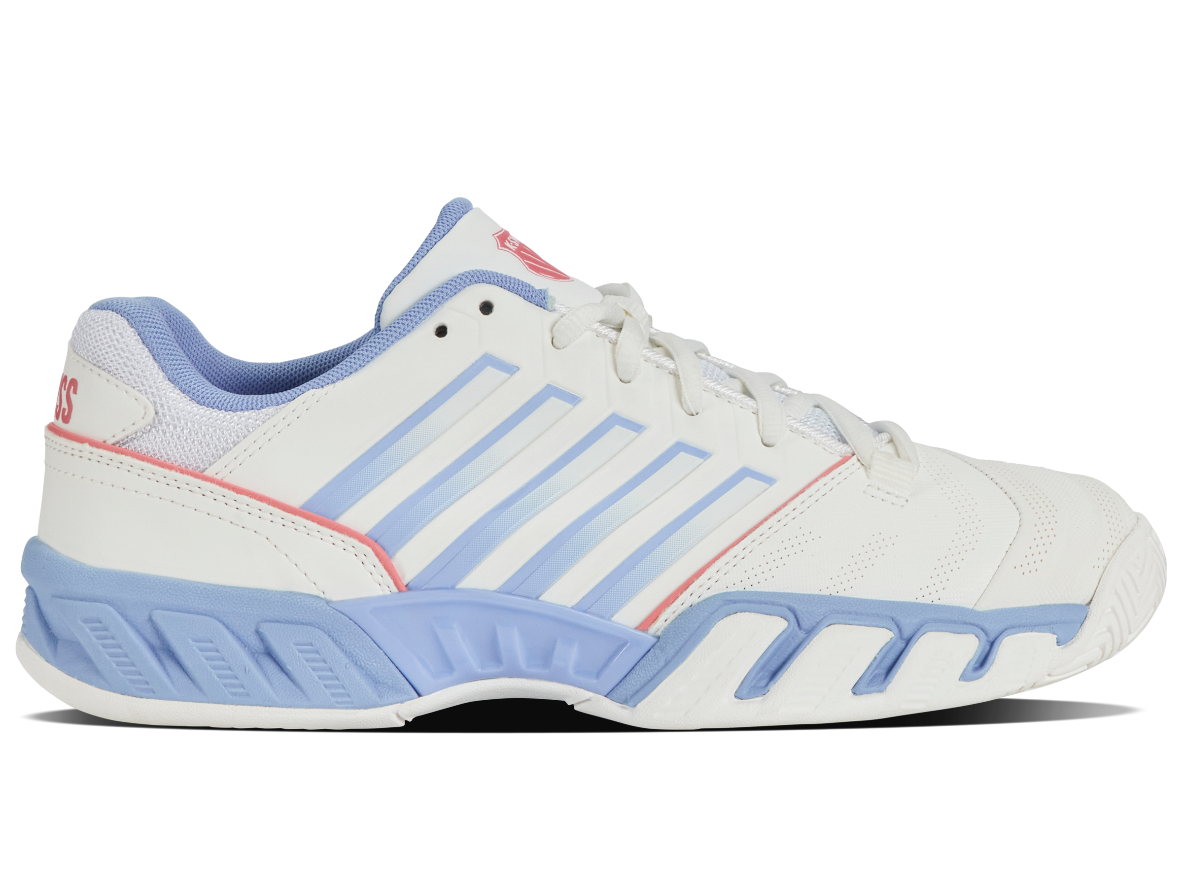 K-Swiss Women's Shoes Bigshot Light 4 | Bright White/Open Air/Strawberry Ice