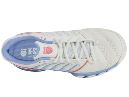 K-Swiss Women's Shoes Bigshot Light 4 | Bright White/Open Air/Strawberry Ice