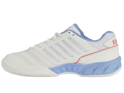 K-Swiss Women's Shoes Bigshot Light 4 | Bright White/Open Air/Strawberry Ice