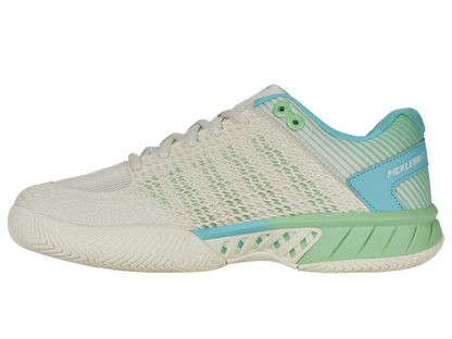 K-Swiss Women's Shoes Express Light Pickleball-Wide | Egret/Patina Green