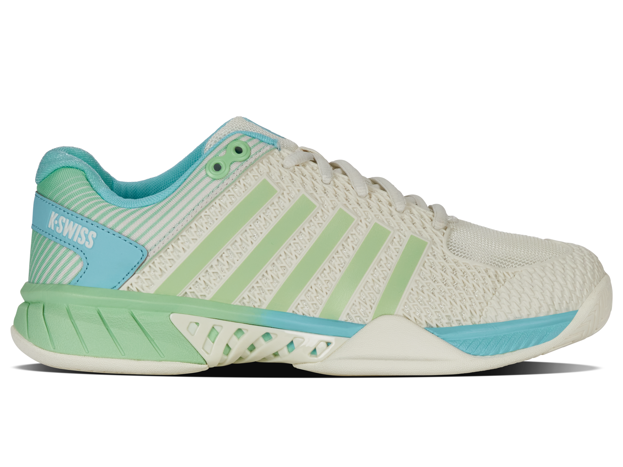 K-Swiss Women's Shoes Express Light Pickleball-Wide | Egret/Patina Green
