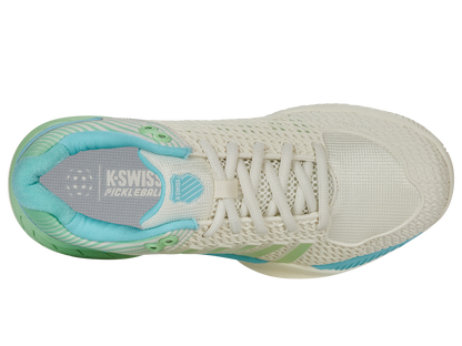 K-Swiss Women's Shoes Express Light Pickleball-Wide | Egret/Patina Green