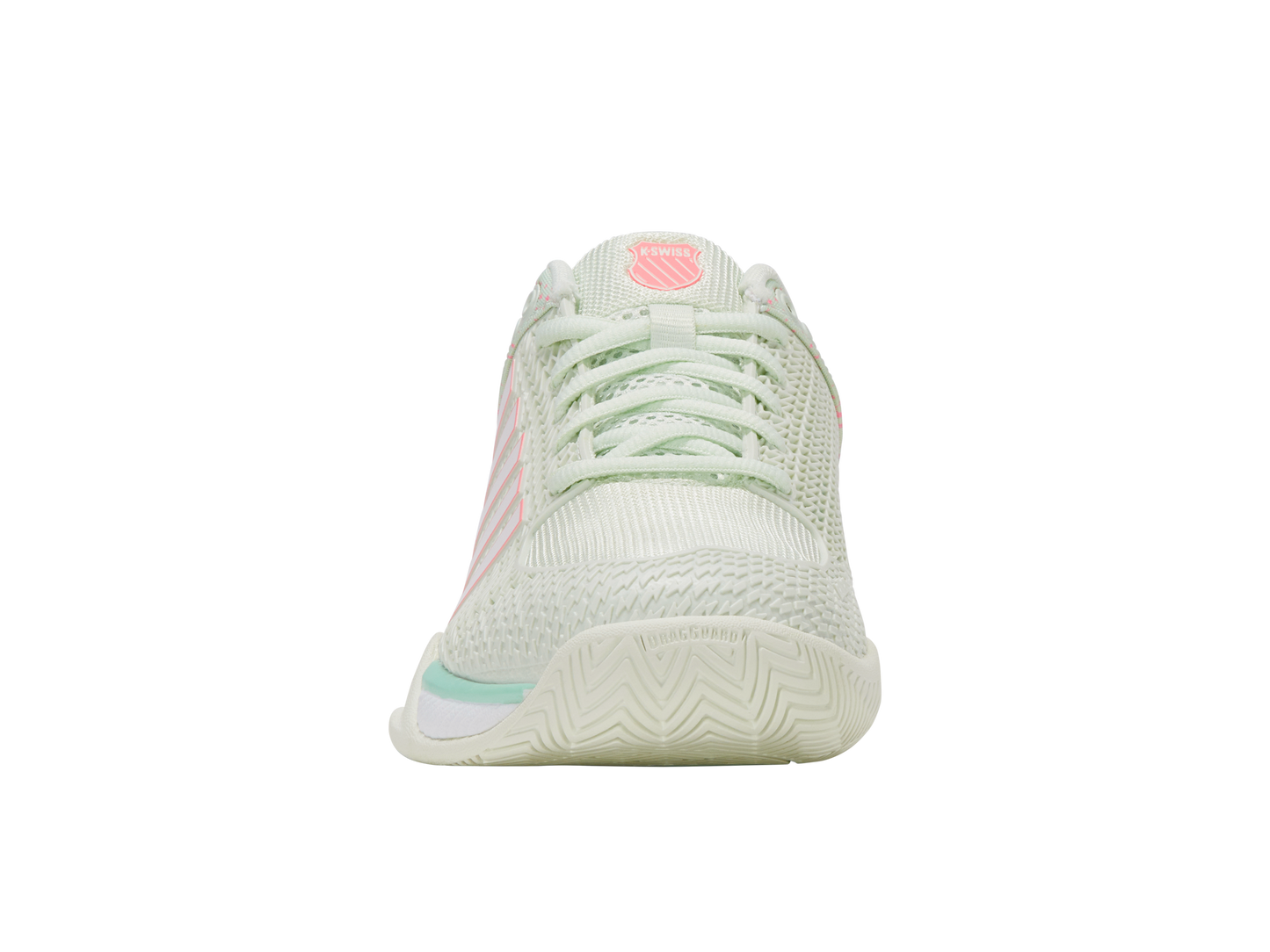 K-Swiss Women's Shoes Express Light Pickleball-Wide | Ice/Honeydew/Neon Pastel Pink