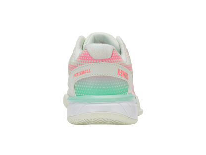 K-Swiss Women's Shoes Express Light Pickleball-Wide | Ice/Honeydew/Neon Pastel Pink
