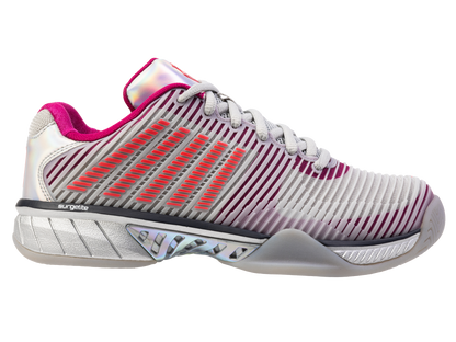 K-Swiss Women's Shoes Hypercourt Express 2  Lucky In Love | Silver/Harbour Mist/Dragon Fruit