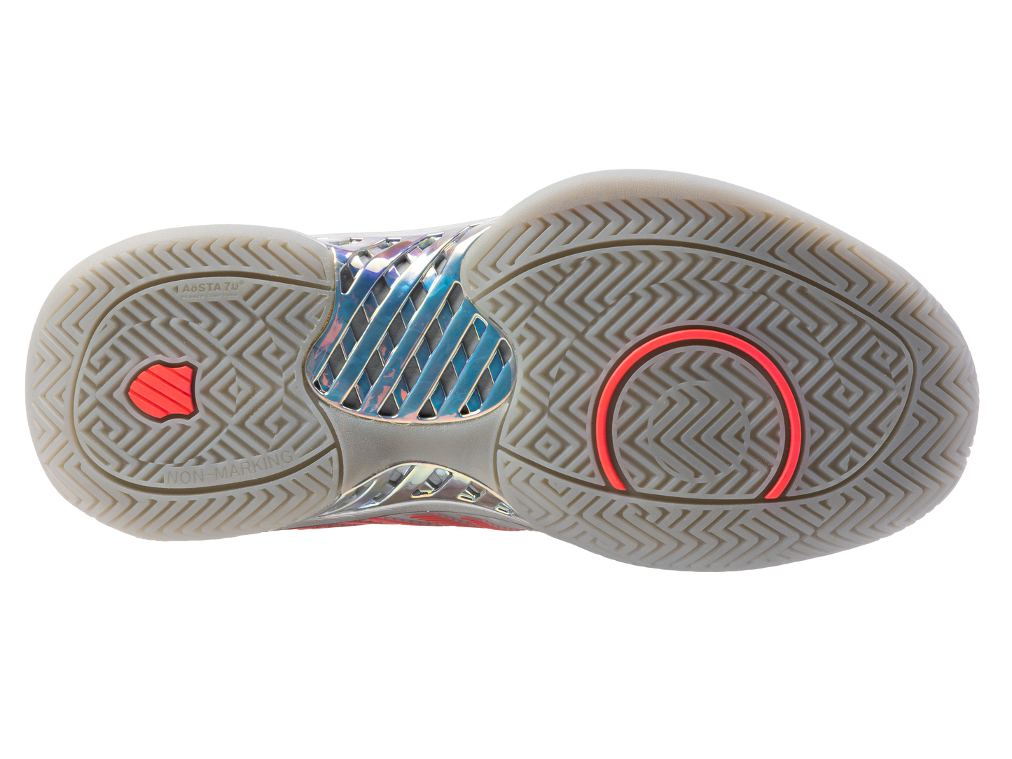 K-Swiss Women's Shoes Hypercourt Express 2  Lucky In Love | Silver/Harbour Mist/Dragon Fruit