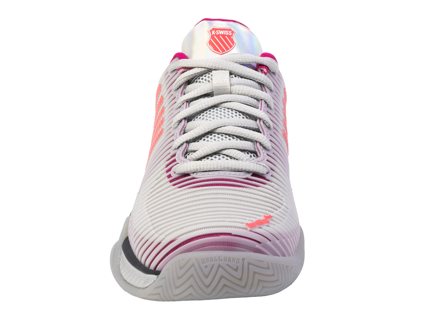 K-Swiss Women's Shoes Hypercourt Express 2  Lucky In Love | Silver/Harbour Mist/Dragon Fruit