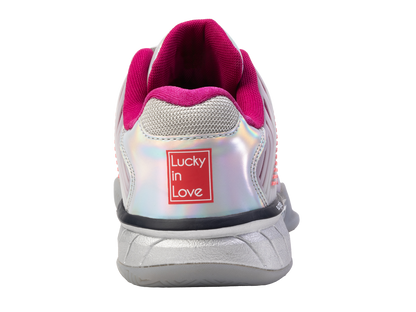 K-Swiss Women's Shoes Hypercourt Express 2  Lucky In Love | Silver/Harbour Mist/Dragon Fruit