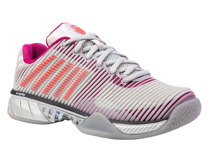 K-Swiss Women's Shoes Hypercourt Express 2  Lucky In Love | Silver/Harbour Mist/Dragon Fruit