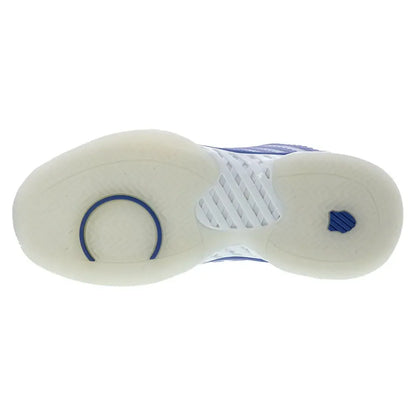 Women's Lucky in Love Hypercourt Express 2 Tennis Shoes White and Electric Blue
