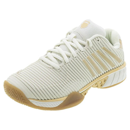 Women's HyperCourt Express 2 X Lucky N Love Tennis Shoes Bone and Gold-Footwear-K-Swiss-97382-290H24-X-1-[Sku]-Tennis Express