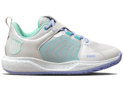 K-Swiss Women's Shoes Ultrashot Team | Nimbus Cloud/Neon Purple/Neon Teal