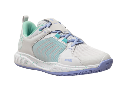K-Swiss Women's Shoes Ultrashot Team | Nimbus Cloud/Neon Purple/Neon Teal