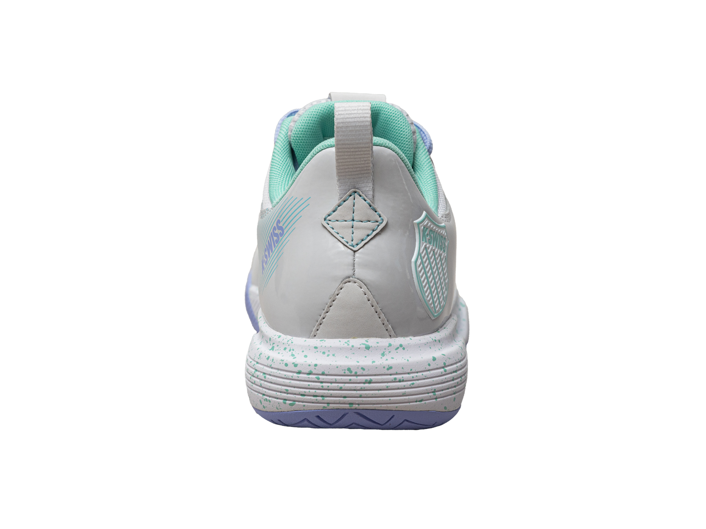 K-Swiss Women's Shoes Ultrashot Team | Nimbus Cloud/Neon Purple/Neon Teal