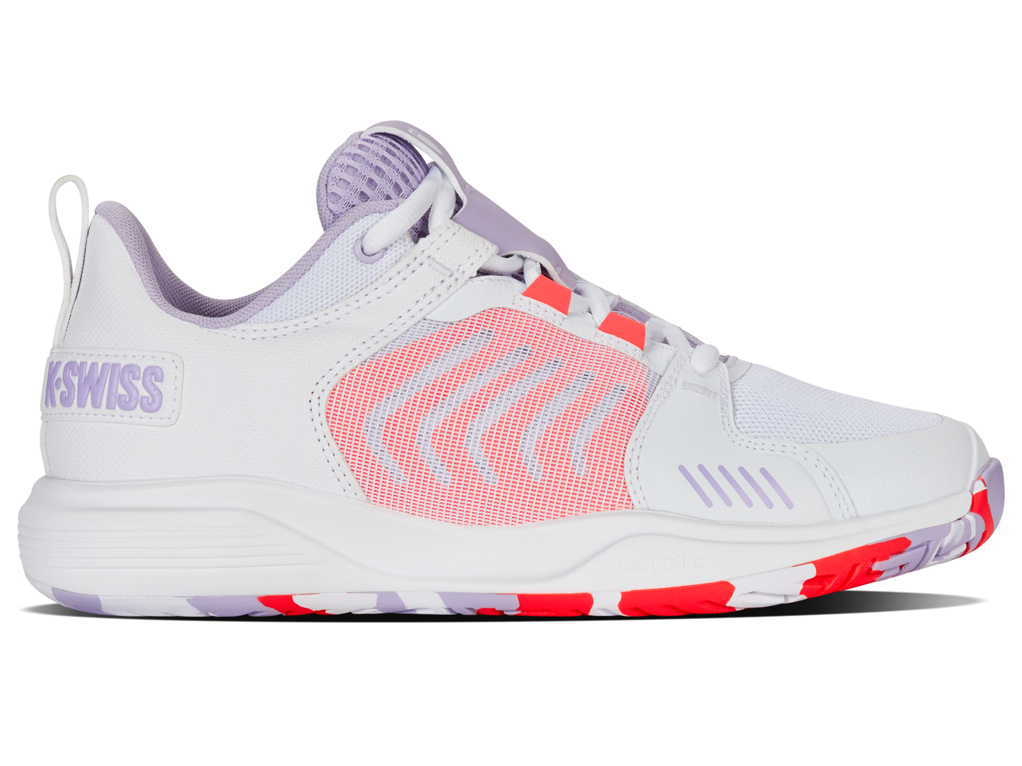 K-Swiss Women's Shoes Ultrashot Team | White/Orchid Petal/Neon Blaze