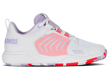 K-Swiss Women's Shoes Ultrashot Team | White/Orchid Petal/Neon Blaze