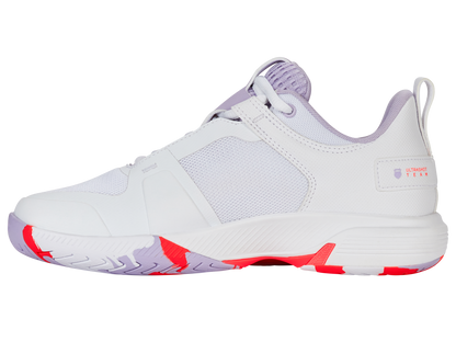 K-Swiss Women's Shoes Ultrashot Team | White/Orchid Petal/Neon Blaze