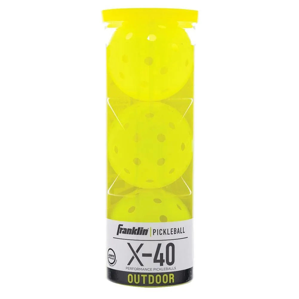 X-40 Outdoor Pickleballs 3 Pack Optic-Balls-Franklin Sports-97814-DEFAULT-L-Tennis Express