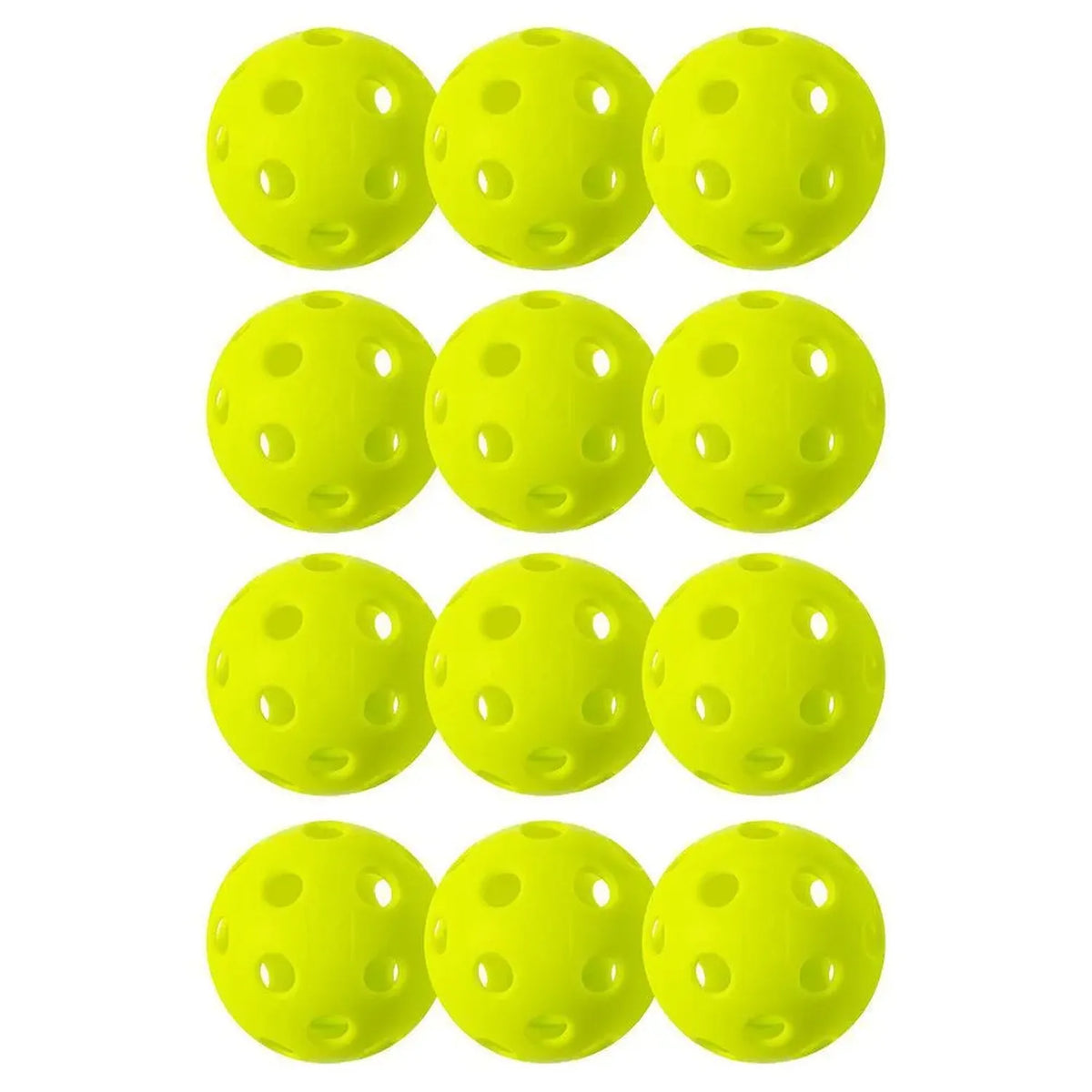 X-26 Indoor Pickleballs 12 Pack Lime Green-Balls-Franklin Sports-97821-DEFAULT-L-Tennis Express