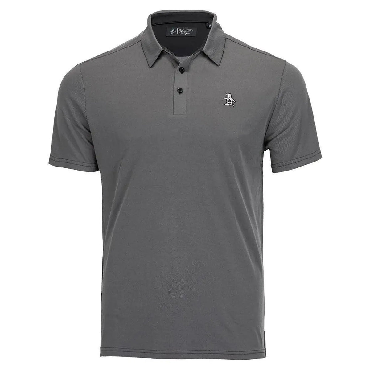 Men's The Oxford Eco Birdseye Tennis Polo-Apparel-Penguin-97881-001_CAVIAR-L-Tennis Express