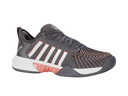 K-Swiss Women's Shoes Pickleball Supreme | Asphalt/White/Peach Amber