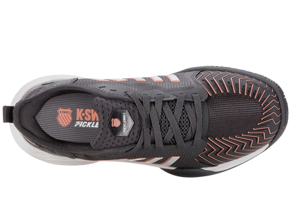 K-Swiss Women's Shoes Pickleball Supreme | Asphalt/White/Peach Amber