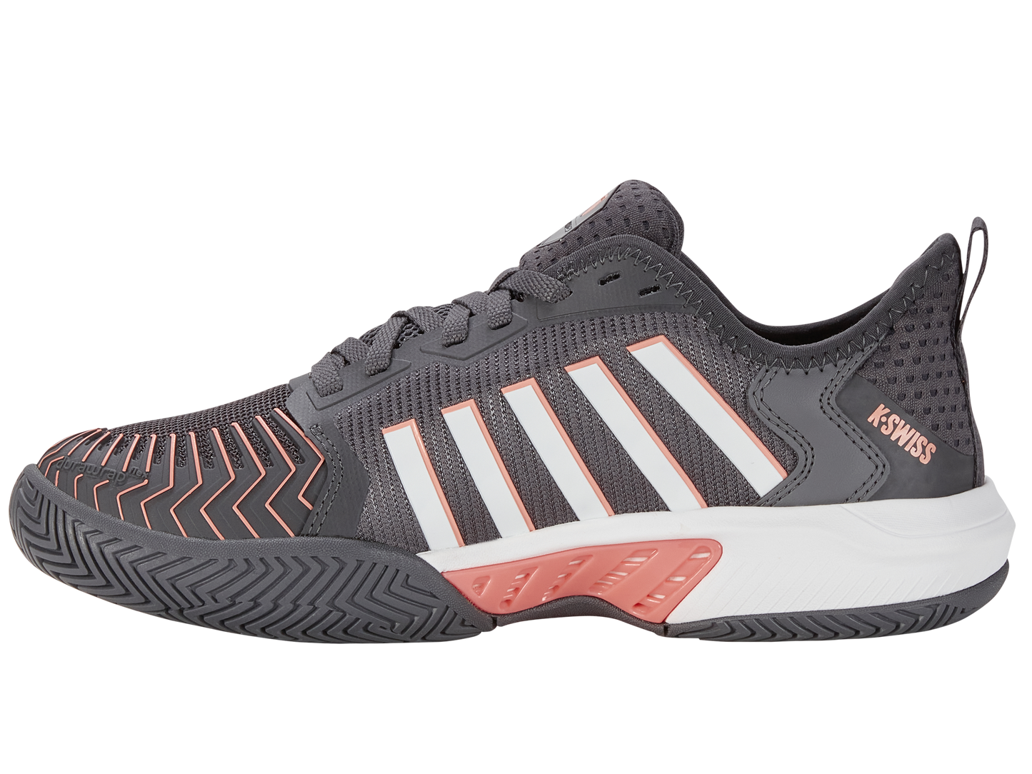 K-Swiss Women's Shoes Pickleball Supreme | Asphalt/White/Peach Amber