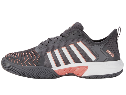 K-Swiss Women's Shoes Pickleball Supreme | Asphalt/White/Peach Amber